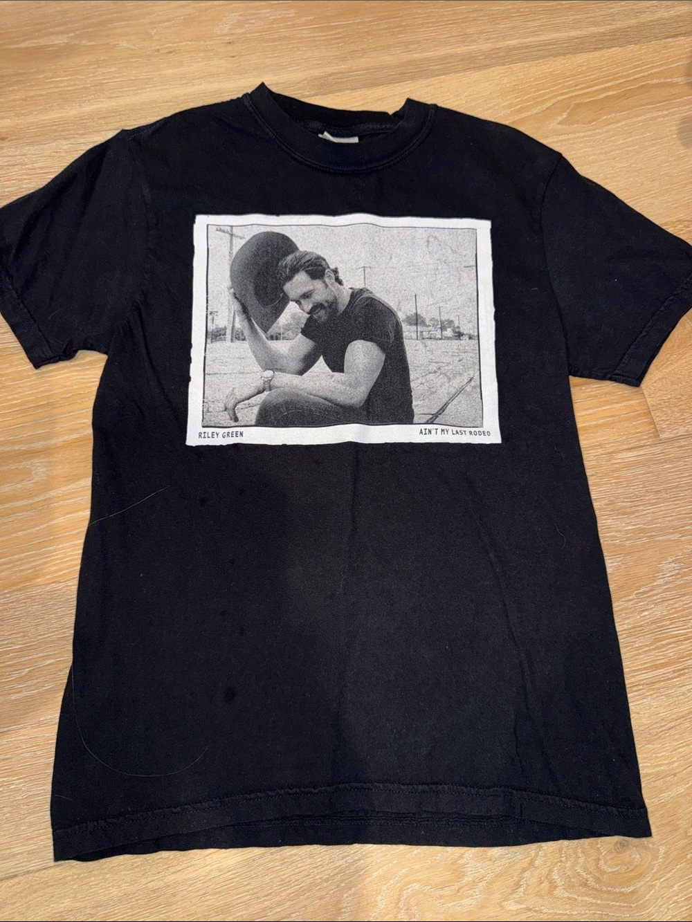 Riley Green Ain’t my Last Rodeo Tour 2024 Black Graphic Tee